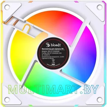 Вентилятор для корпуса A4Tech Bloody BD-CF120ARGB2 (белый) картинка 4